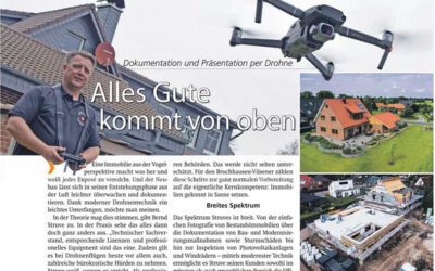 Dokumentation und Präsentation per Drohne – Alles Gute kommt von oben